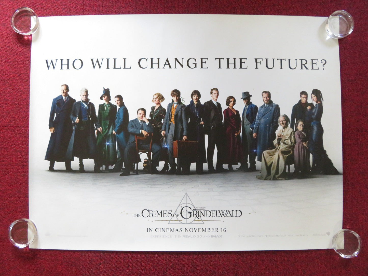 FANTASTIC BEASTS: THE CRIMES OF GRINDELWALD - B UK QUAD ROLLED POSTER DEPP 2018 Rendezvous Cinema Movie posters