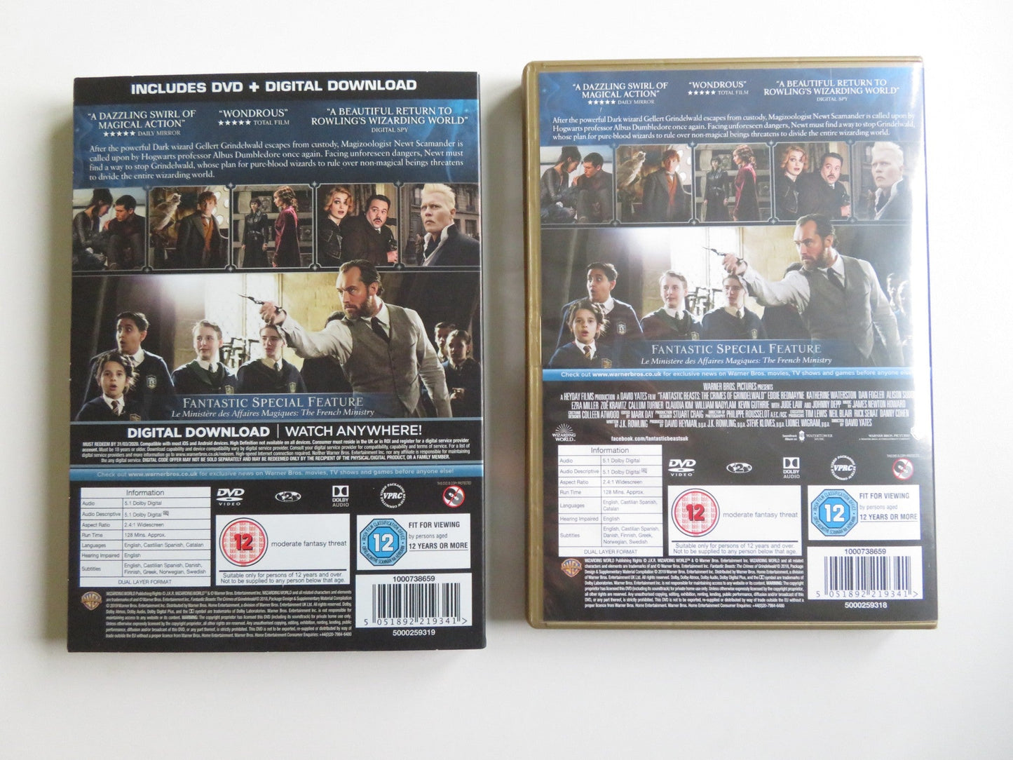 FANTASTIC BEASTS - THE CRIMES OF GRINDELWALD (DVD) EDDIE REDMAYNE 2018 REGION 2 - Rendezvous Cinema