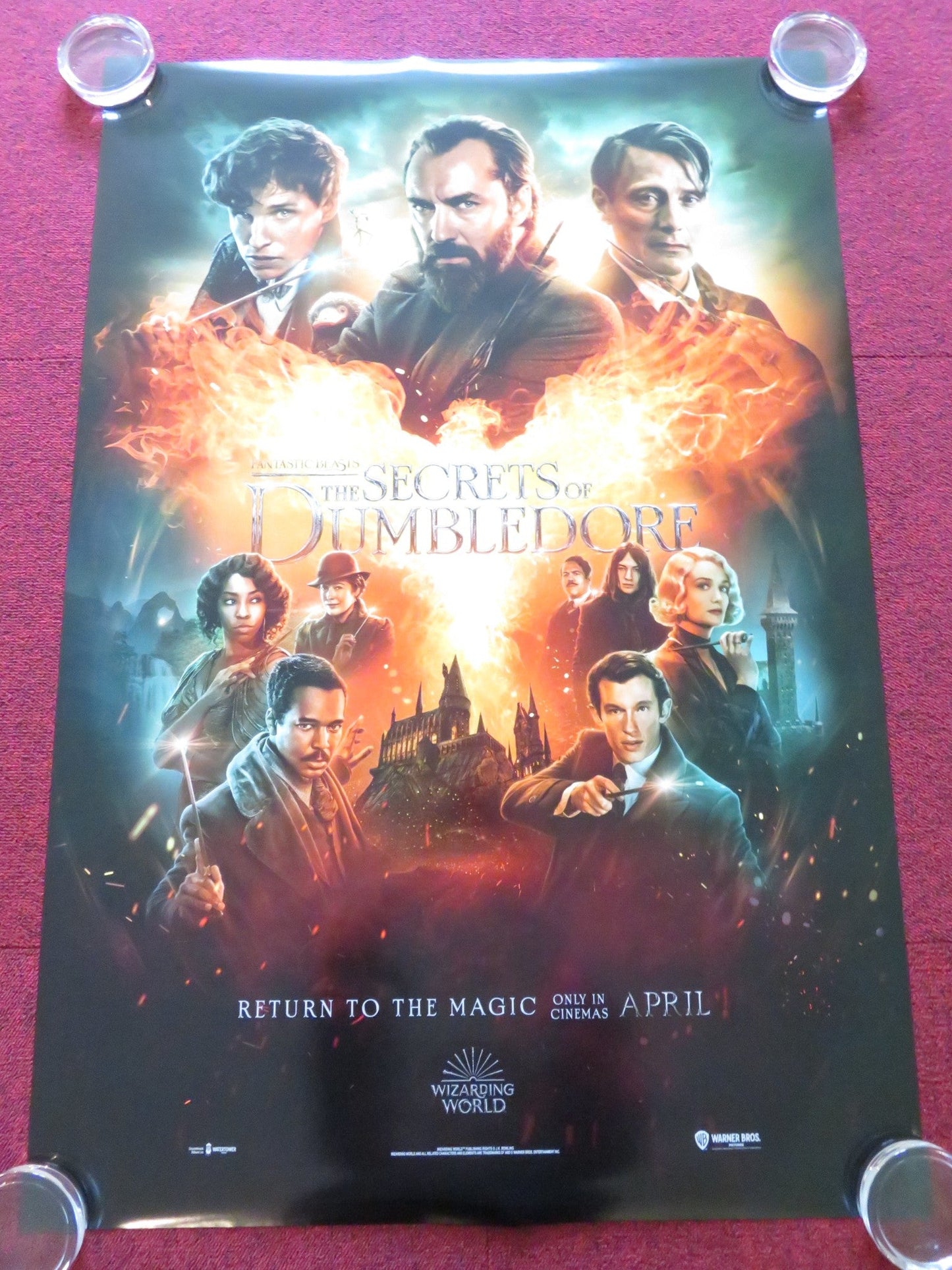 FANTASTIC BEASTS: THE SECRETS OF DUMBLEDORE - A US ONE SHEET ROLLED POSTER 2022 Rendezvous Cinema Movie posters