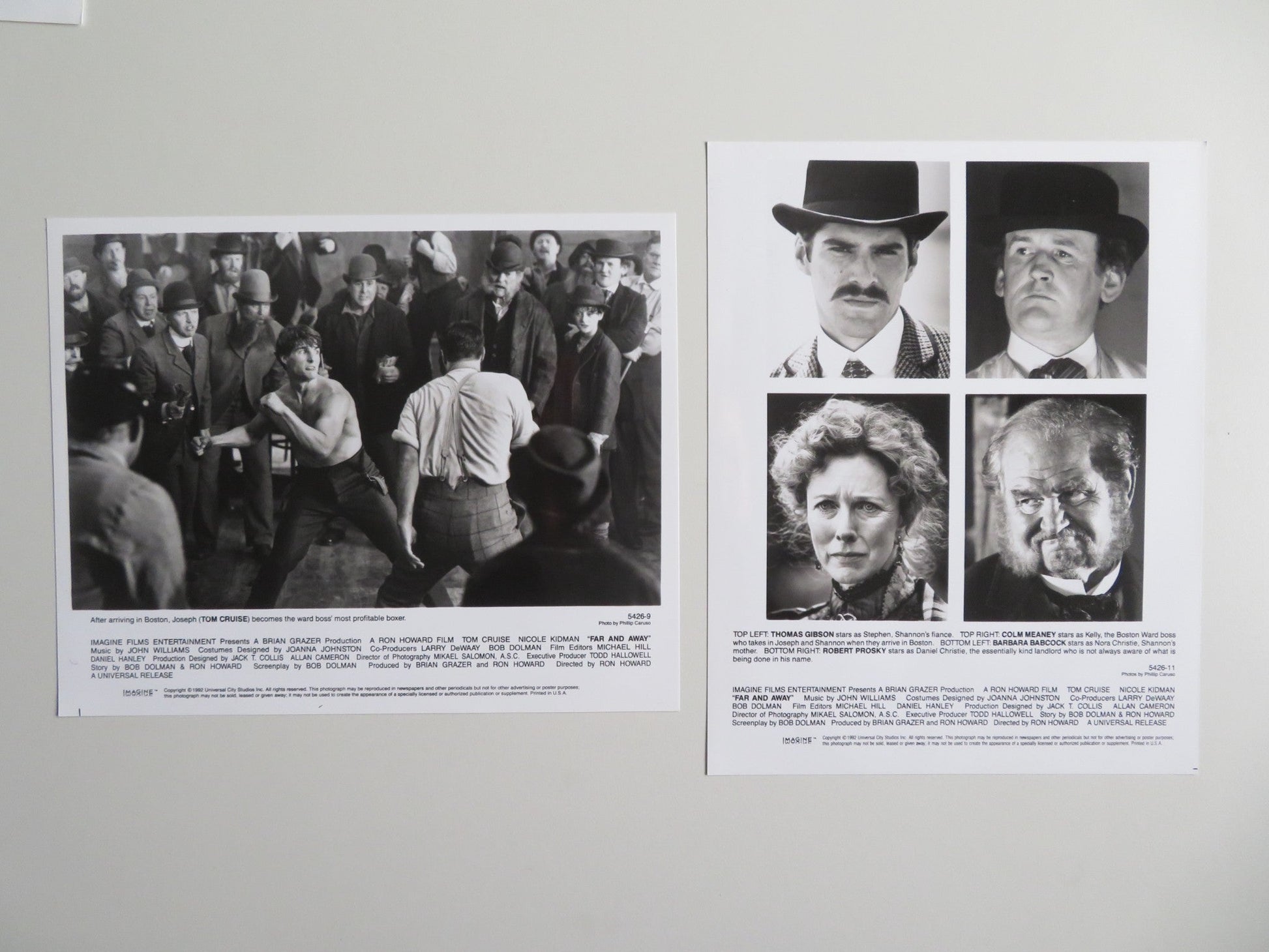 FAR AND AWAY PRESS KIT 1992 TOM CRUISE NICOLE KIDMAN Movie posters