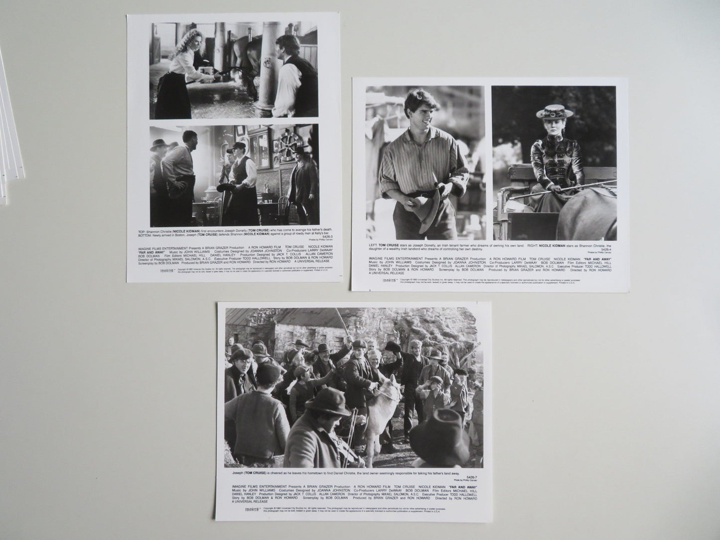 FAR AND AWAY PRESS KIT 1992 TOM CRUISE NICOLE KIDMAN Movie posters