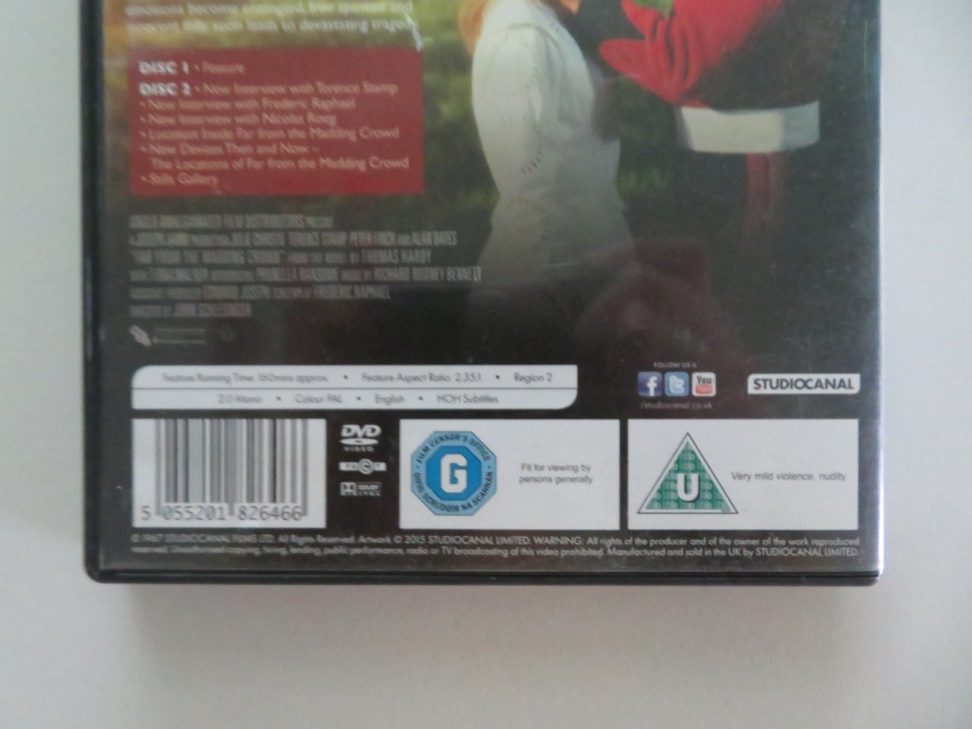 FAR FROM THE MADDING CROWD - 2 DISC SET (DVD) JULIE CHRISTIE 1967 REGION 2 Movie posters