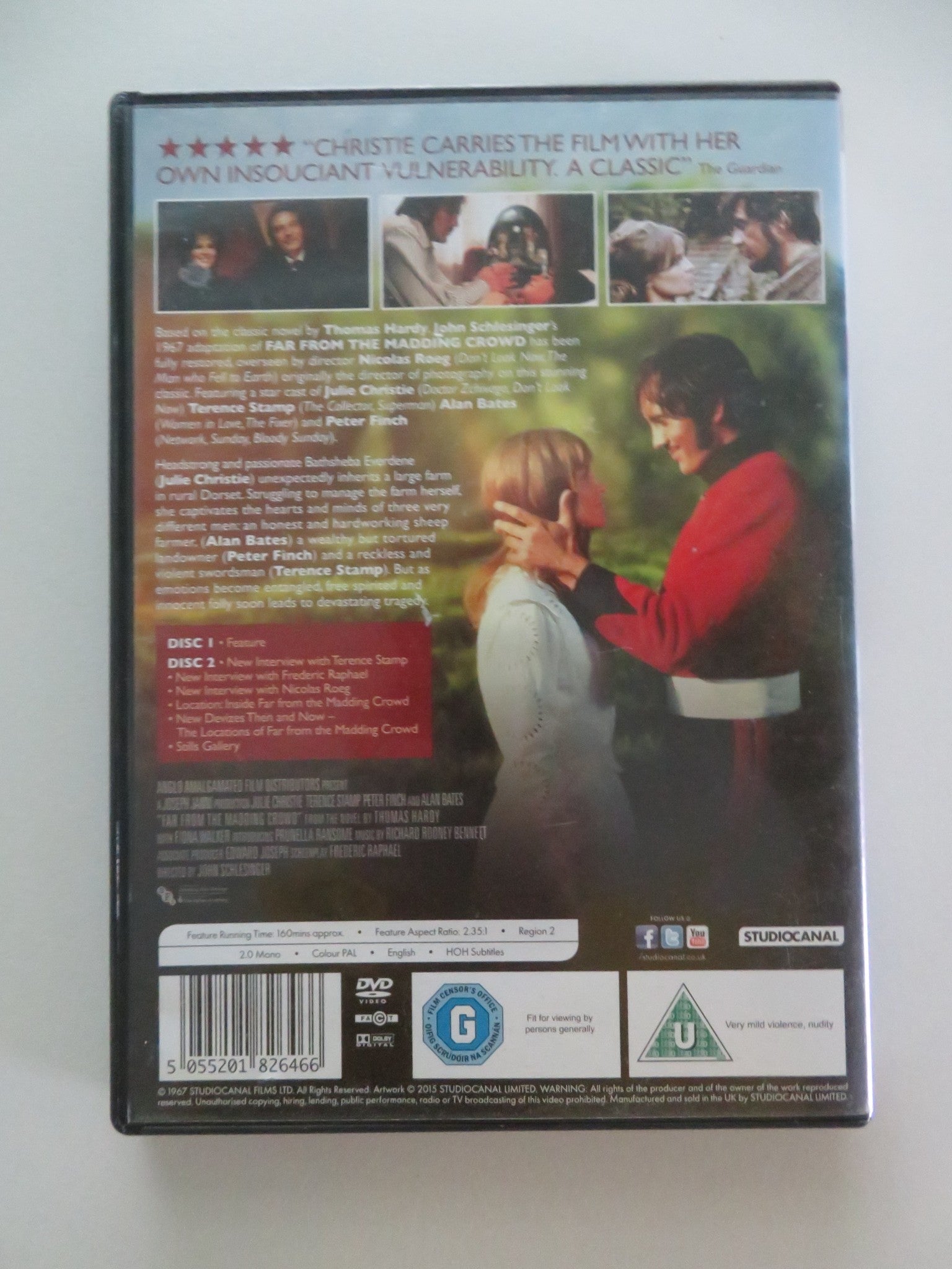 FAR FROM THE MADDING CROWD - 2 DISC SET (DVD) JULIE CHRISTIE 1967 REGION 2 Movie posters