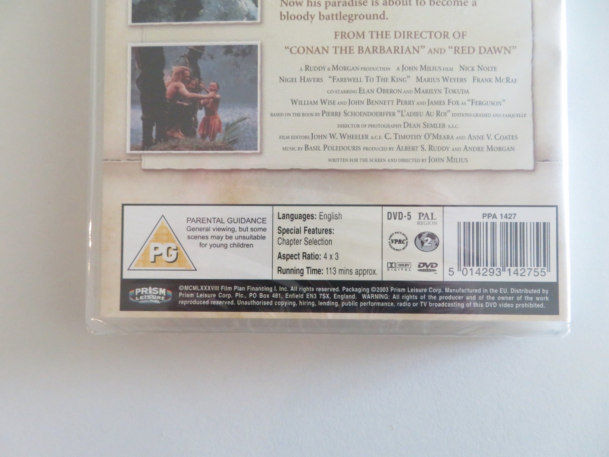 FAREWELL TO THE KING (DVD) NICK NOLTE NIGEL HAVERS 1989 REGION 2 Rendezvous Cinema Movie posters