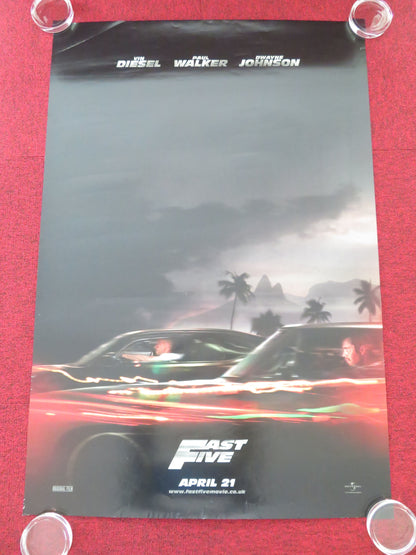 Fast and Furious 5 US One Sheet Rolled Poster Vin Diesel Paul Walker 2011 Movie posters