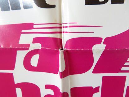 FAST CHARLIE... THE MOONBEAM RIDER FOLDED US ONE SHEET POSTER L. Q. JONES 1979 Rendezvous Cinema Movie posters