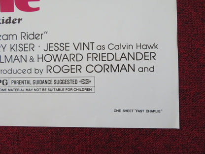 FAST CHARLIE... THE MOONBEAM RIDER FOLDED US ONE SHEET POSTER L. Q. JONES 1979 Rendezvous Cinema Movie posters