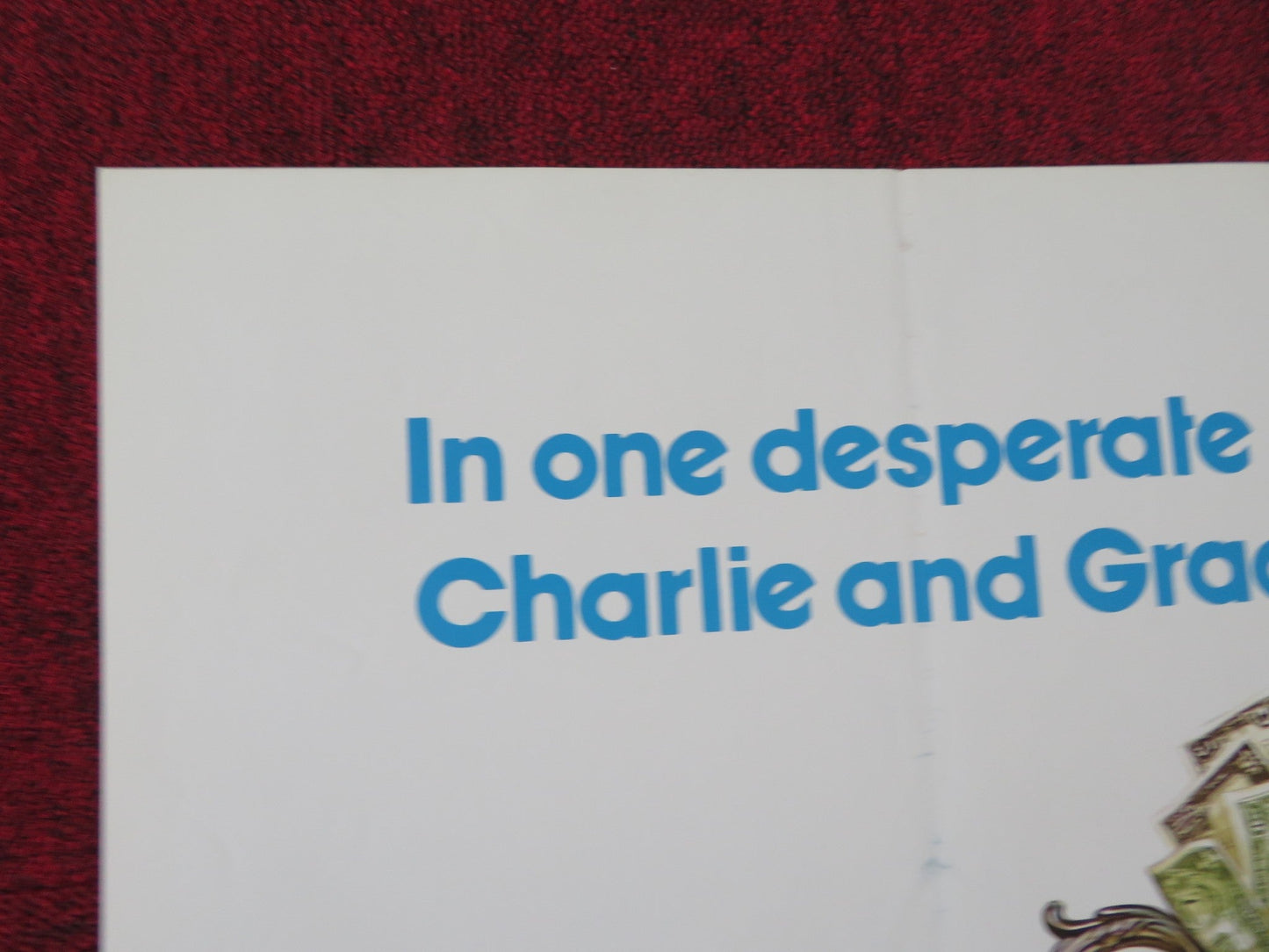 FAST CHARLIE..THE MOONBEAM RIDER FOLDED US ONE SHEET POSTER DAVID CARRADINE 1979 Rendezvous Cinema Movie posters