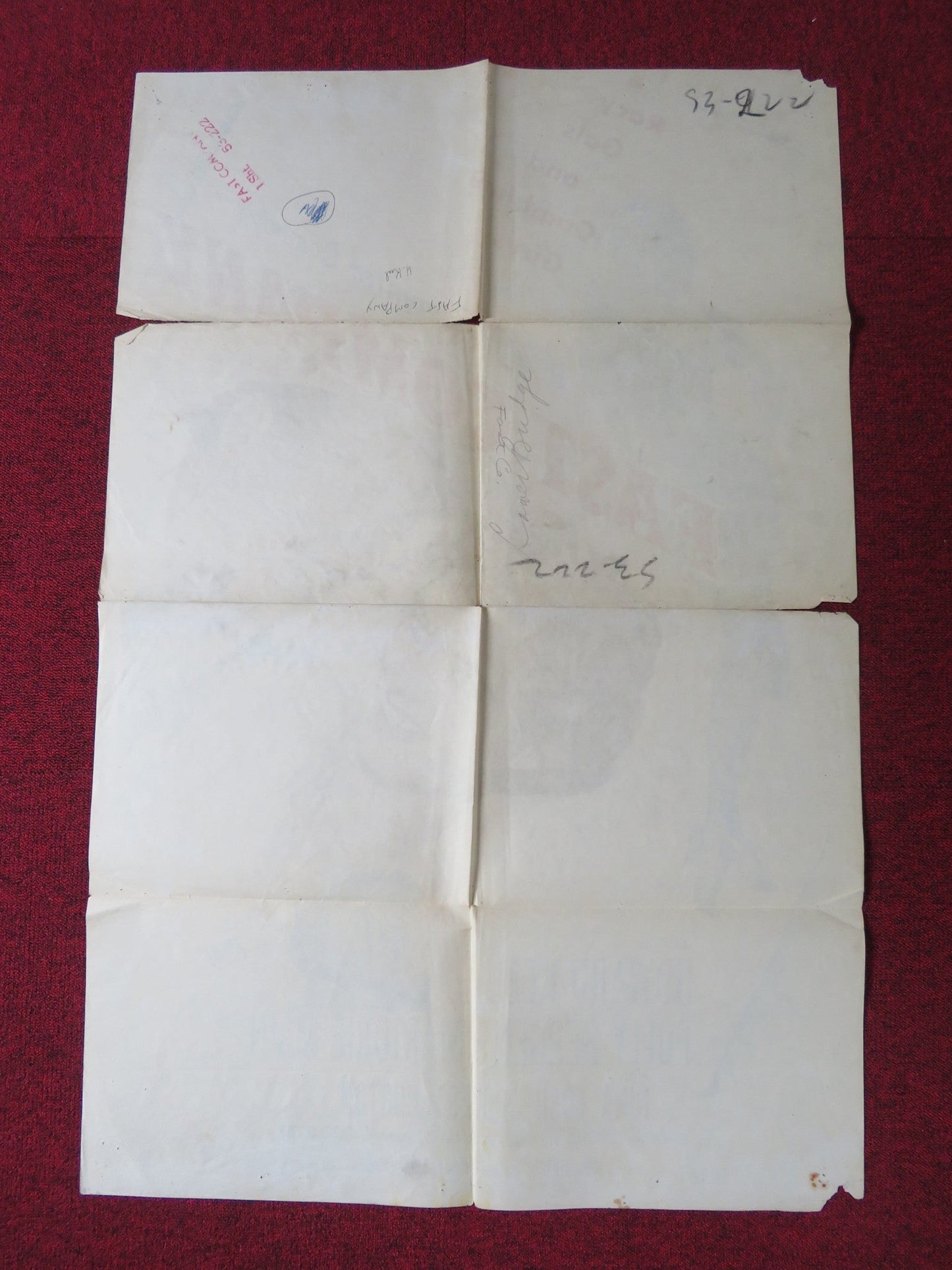 FAST COMPANY FOLDED US ONE SHEET POSTER HOWARD KEEL POLLY BERGEN 1953 Rendezvous Cinema Movie posters