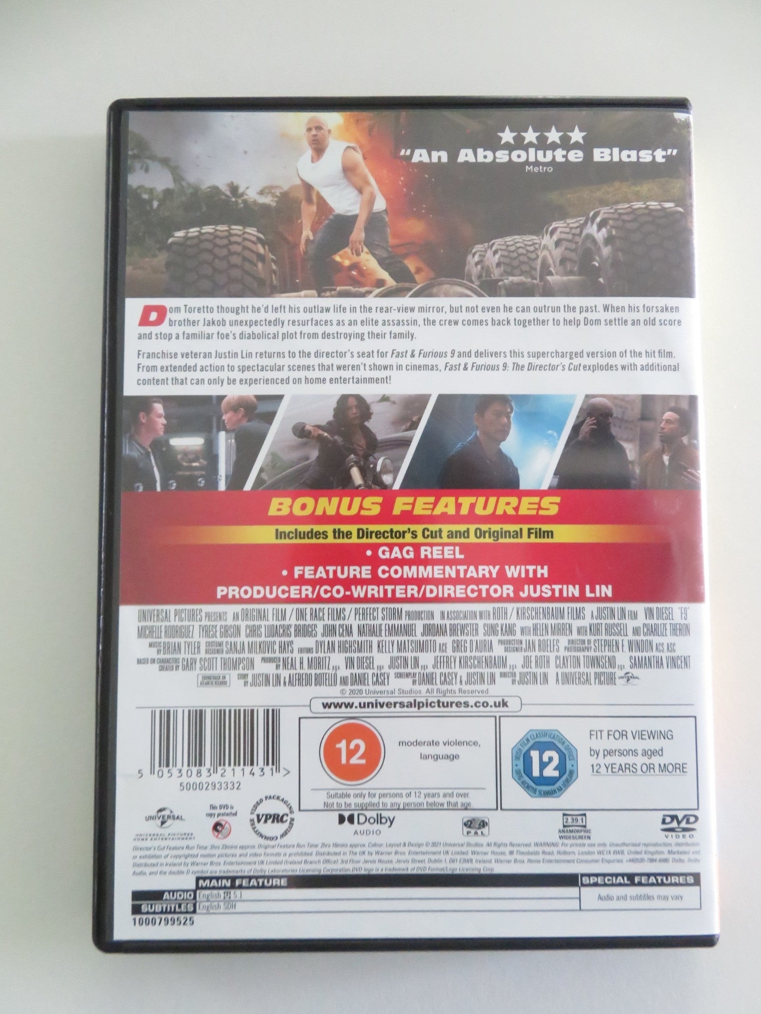 Fast & Furious 9 (DVD) Vin Diesel Michelle Rodriguez 2021 Region 2, 4 Movie posters