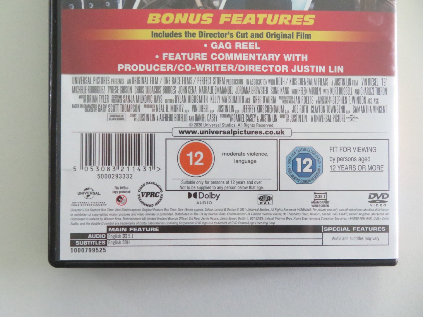 Fast & Furious 9 (DVD) Vin Diesel Michelle Rodriguez 2021 Region 2, 4 Movie posters