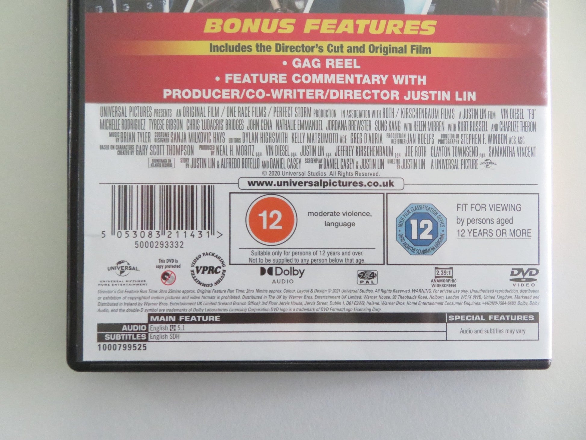 Fast & Furious 9 (DVD) Vin Diesel Michelle Rodriguez 2021 Region 2, 4 Movie posters