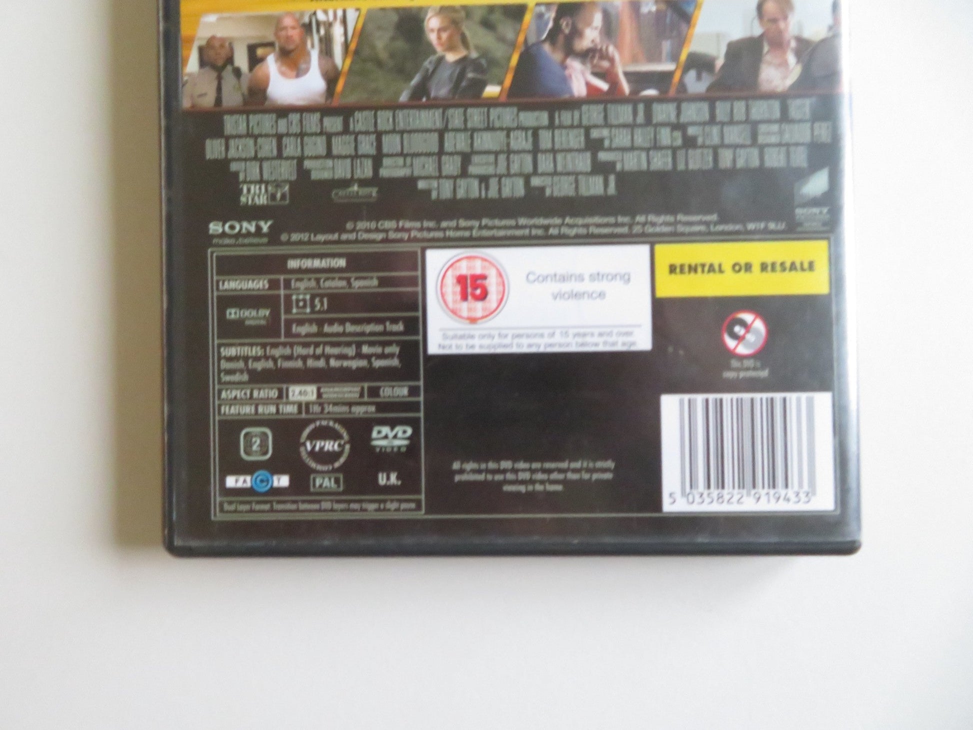 FASTER (DVD) DWAYNE JOHNSON BILLY BOB THORNTON 2010 REGION 2 Movie posters