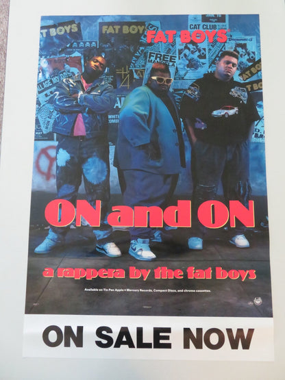 FAT BOYS - ON AND ON U.S POSTER ROLLED PRINCE MARKIE DEE 1989 Movie posters