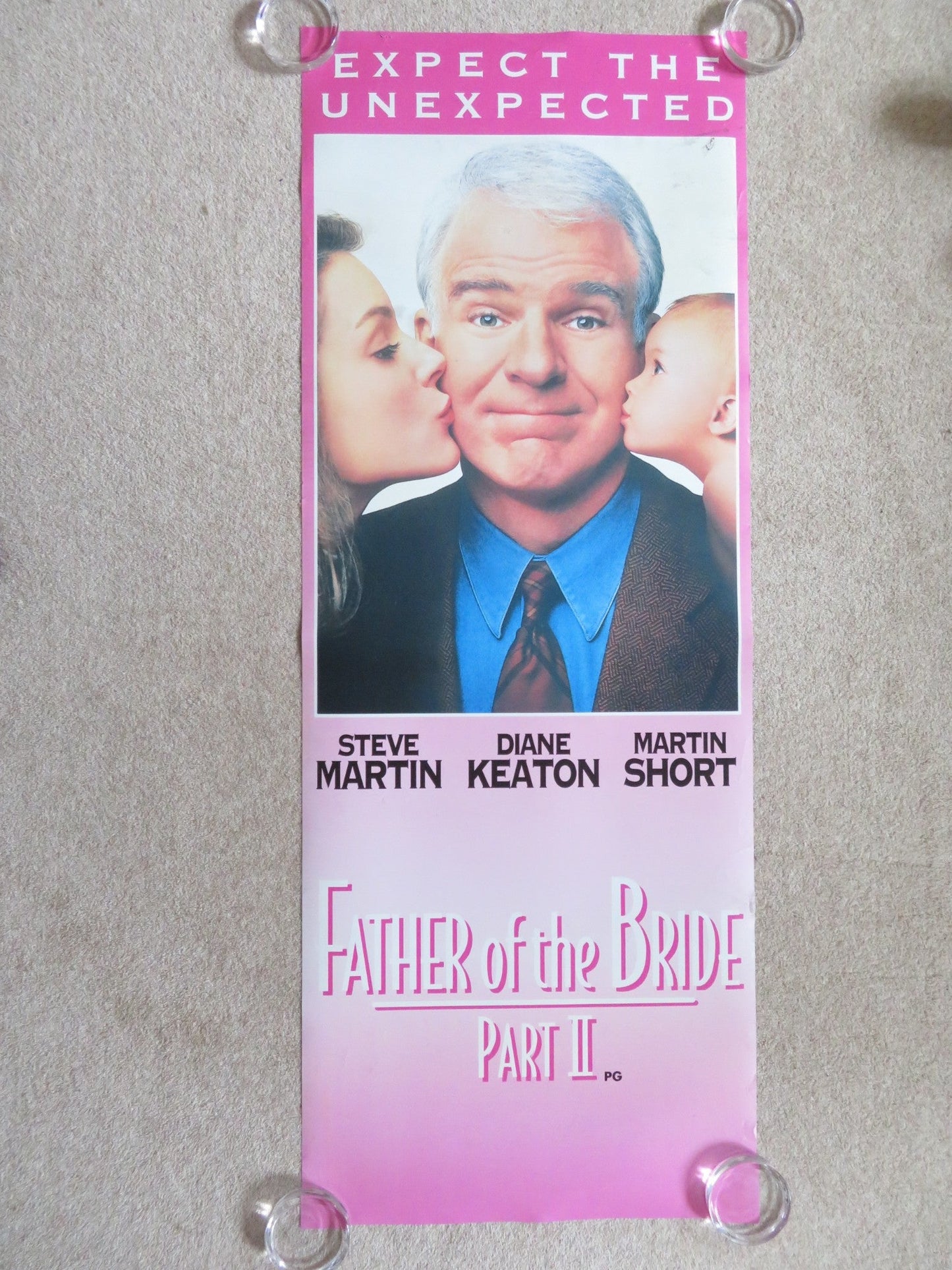 FATHER OF THE BRIDE PART II - DOUBLE IMAGE DOOR PANEL POSTER ROLLED 1995 Rendezvous Cinema Movie posters