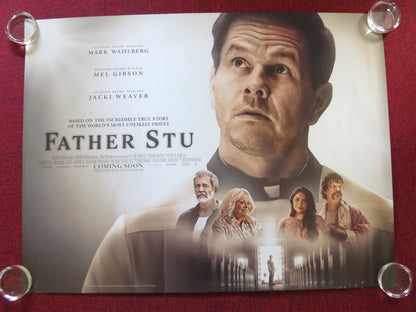 FATHER STU UK QUAD ROLLED POSTER MARK WAHLBERG MEL GIBSON 2022 Rendezvous Cinema Movie posters