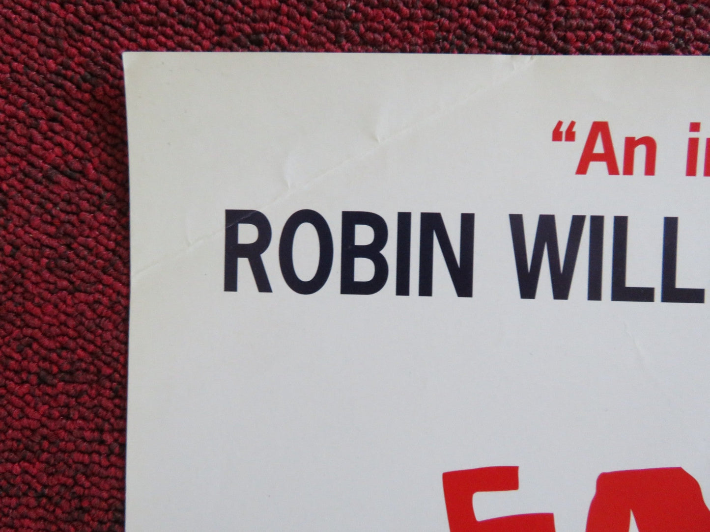 FATHERS' DAY VHS VIDEO POSTER ROBIN WILLIAMS BILLY CRYSTAL 1997 Rendezvous Cinema Movie posters