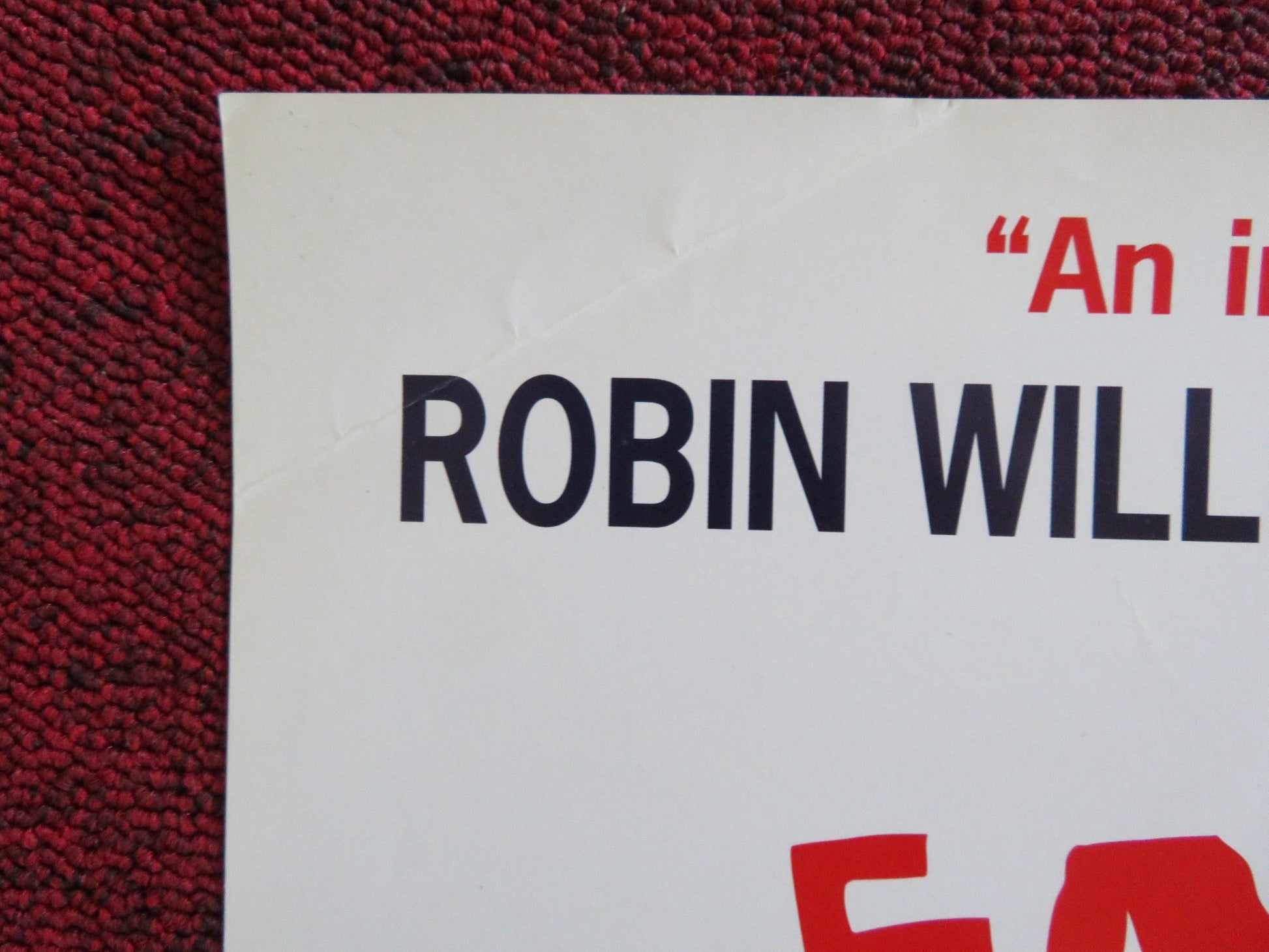 FATHERS' DAY VHS VIDEO POSTER ROBIN WILLIAMS BILLY CRYSTAL 1997 Rendezvous Cinema Movie posters