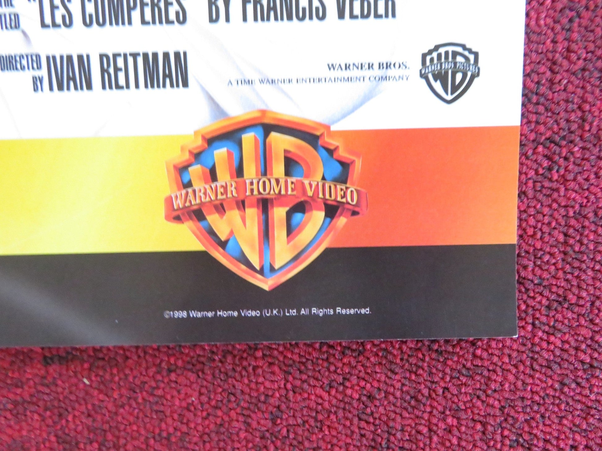 FATHERS' DAY VHS VIDEO POSTER ROBIN WILLIAMS BILLY CRYSTAL 1997 Rendezvous Cinema Movie posters