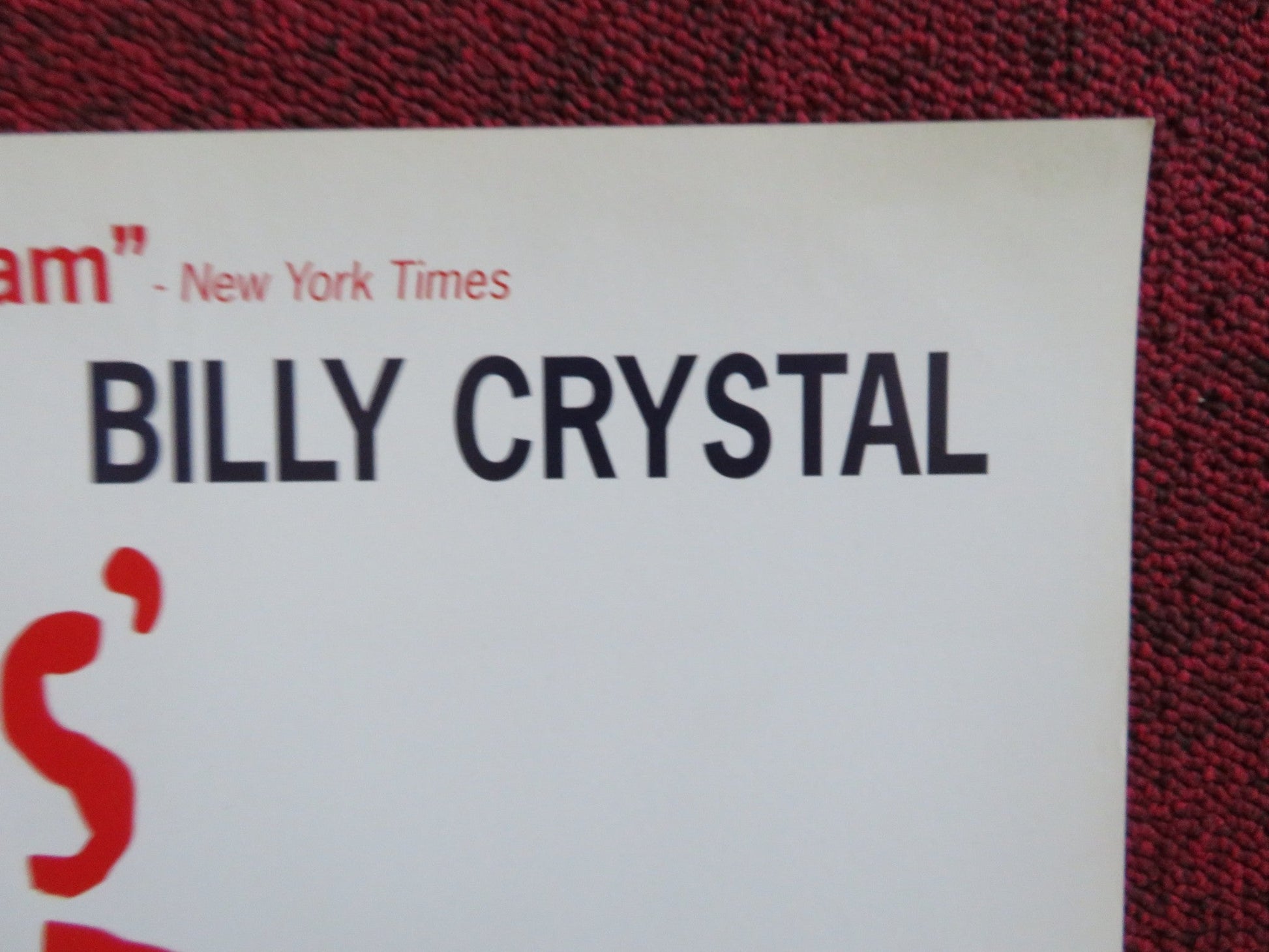 FATHERS' DAY VHS VIDEO POSTER ROBIN WILLIAMS BILLY CRYSTAL 1997 Rendezvous Cinema Movie posters