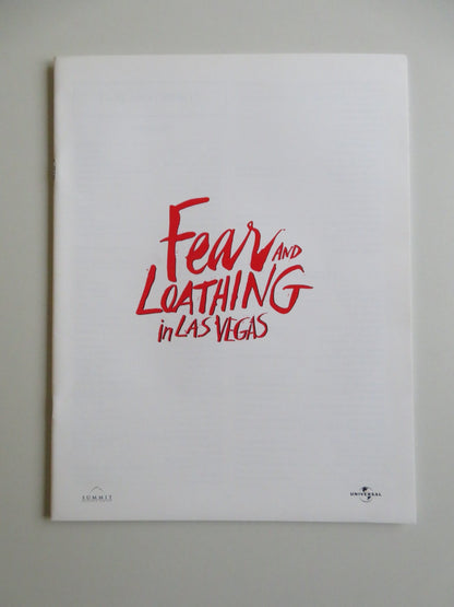 FEAR AND LOATHING IN LAS VEGAS PRESS KIT 1998 JOHNNY DEPP BENICIO DEL TORO Movie posters