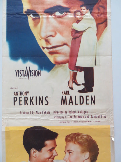 FEAR STRIKES OUT US INSERT POSTER ANTHONY PERKINS KARL MALDEN 1957 Rendezvous Cinema Movie posters