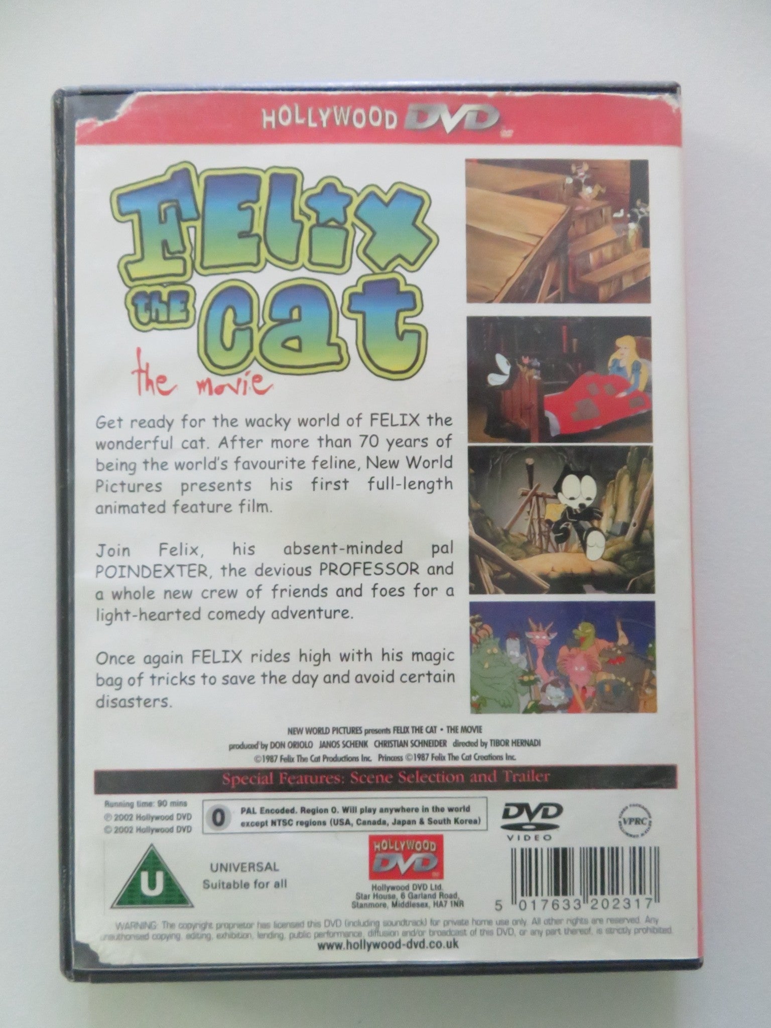 FELIX THE CAT: THE MOVIE (DVD) CHRIS PHILLIPS MARBRY STEWART 1988 REGION 0 Movie posters