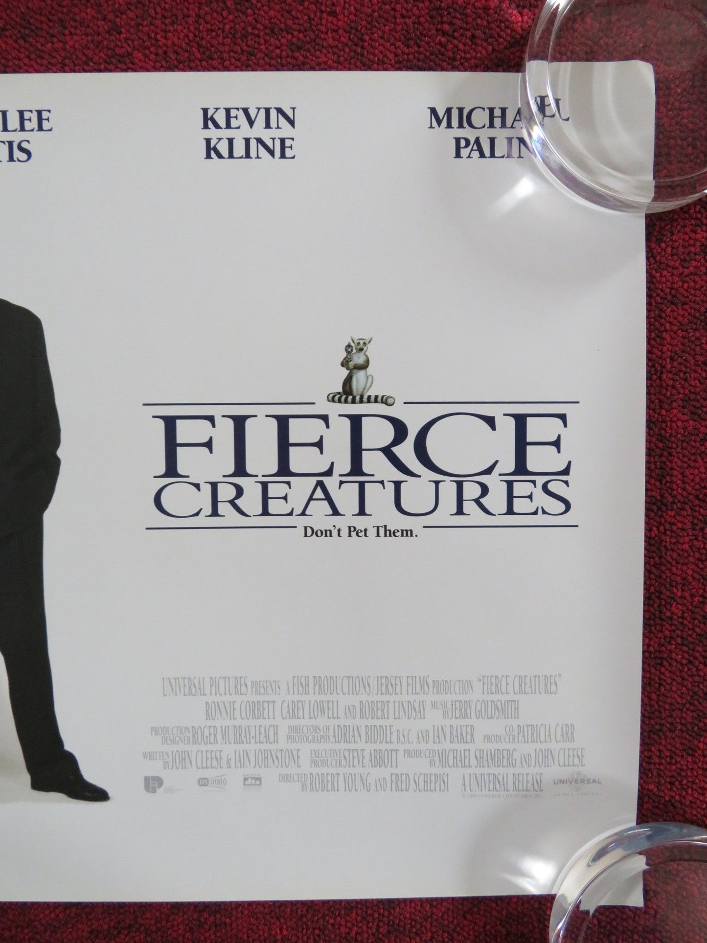 FIERCE CREATURES UK MINI QUAD POSTER JOHN CLEESE JAMIE LEE CURTIS 1997 Rendezvous Cinema Movie posters