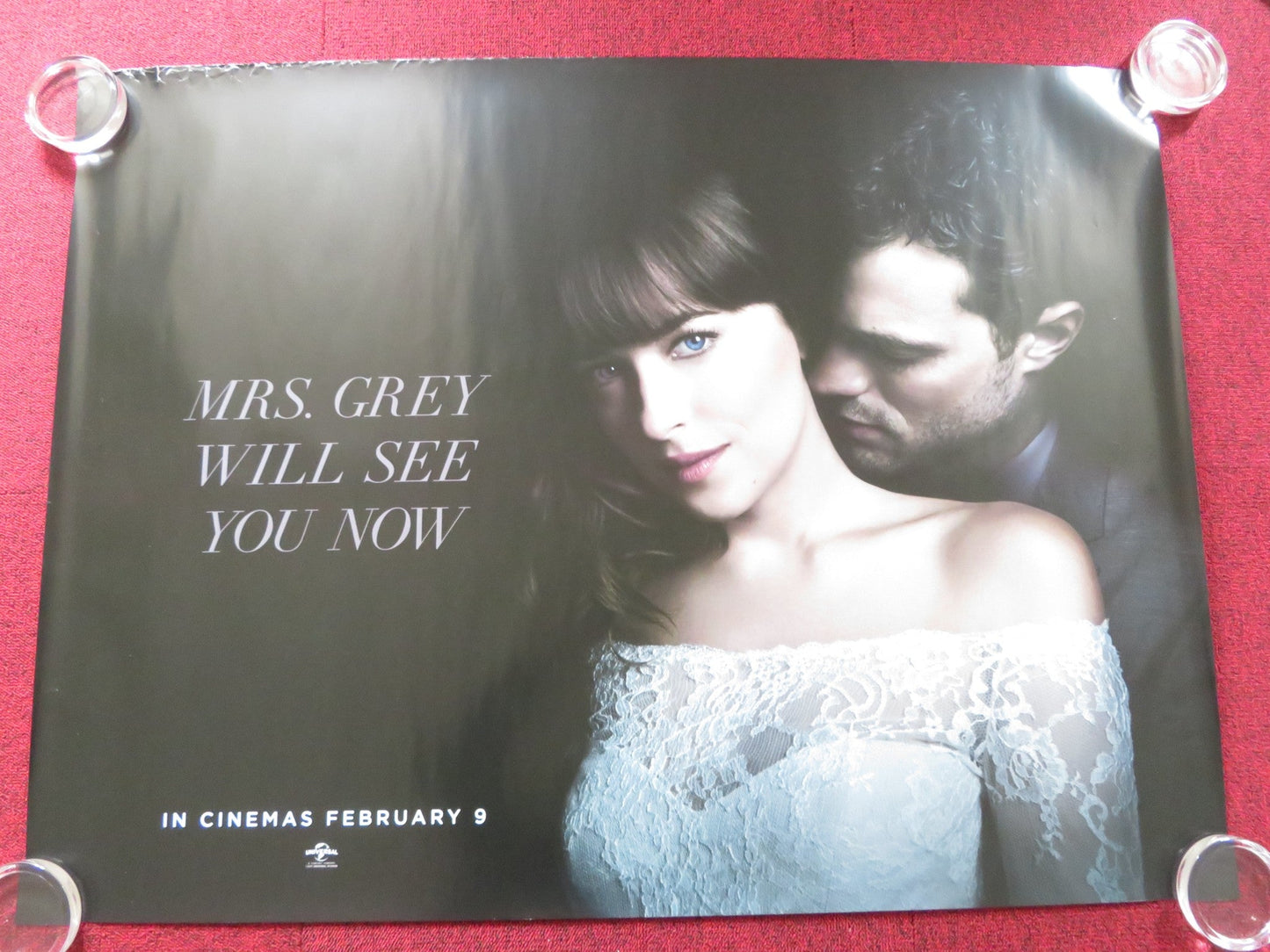 FIFTY SHADES DARKER UK QUAD ROLLED POSTER JAMIE DORNAN DAKOTA JOHNSON 2017 Rendezvous Cinema Movie posters