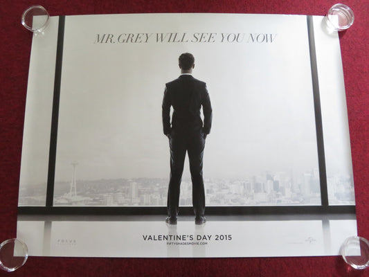 FIFTY SHADES OF GREY UK QUAD ROLLED POSTER JAMIE DORNAN DAKOTA JOHNSON 2015 Rendezvous Cinema Movie posters