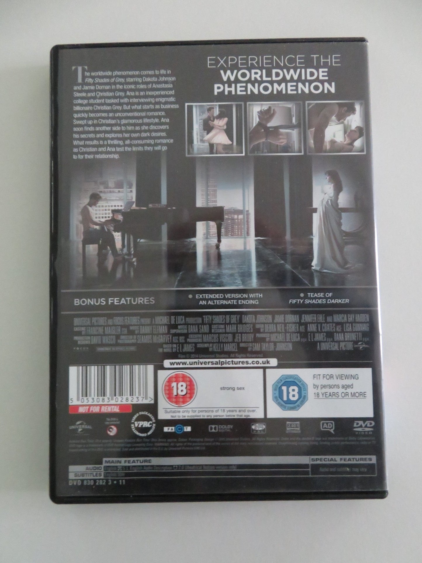 FIFTY SHADES OF GREY - UNSEEN EDITION (DVD) DAKOTA JOHNSON 2015 REGION 2, 4 Movie posters