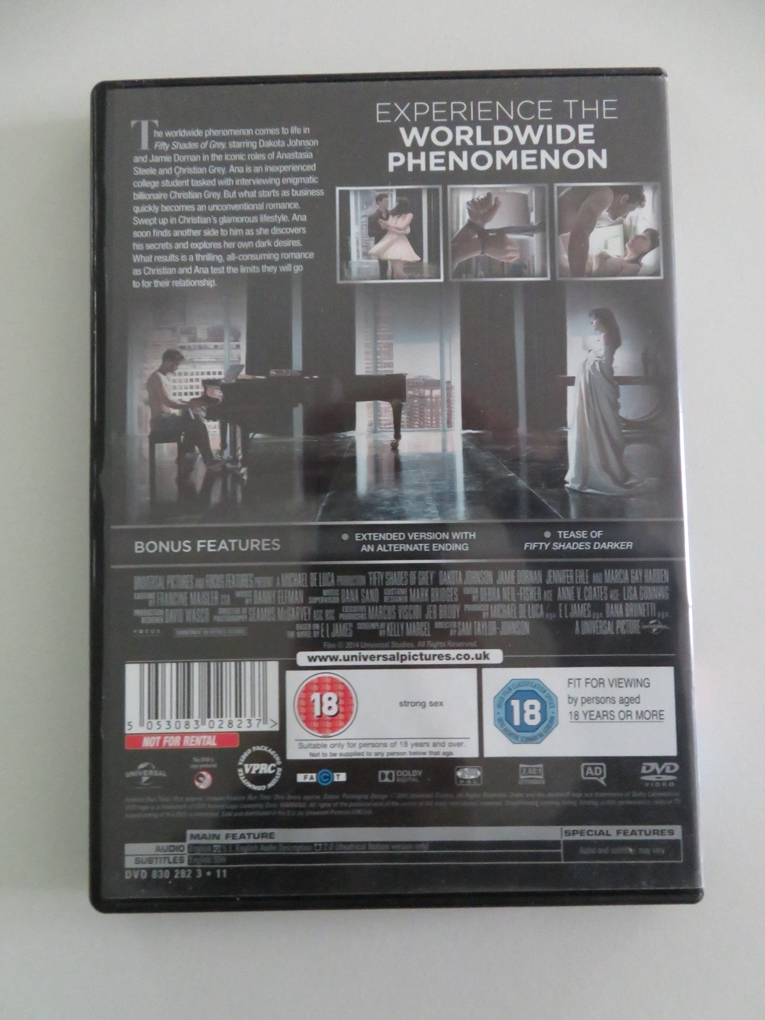 FIFTY SHADES OF GREY - UNSEEN EDITION (DVD) DAKOTA JOHNSON 2015 REGION 2, 4 Movie posters