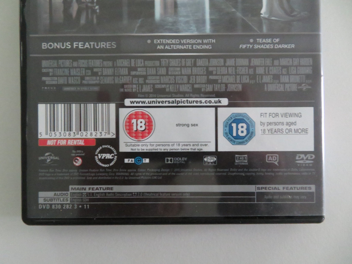 FIFTY SHADES OF GREY - UNSEEN EDITION (DVD) DAKOTA JOHNSON 2015 REGION 2, 4 Movie posters