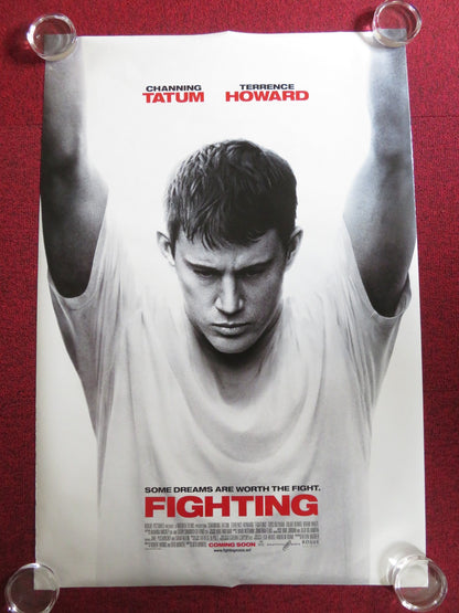 FIGHTING - B US ONE SHEET ROLLED POSTER CHANNING TATUM TERRENCE HOWARD 2009 Rendezvous Cinema Movie posters