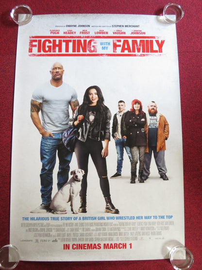 FIGHTING WITH MY FAMILY US ONE SHEET ROLLED POSTER DWAYNE JOHNSON N. FROST 2019 Rendezvous Cinema Movie posters
