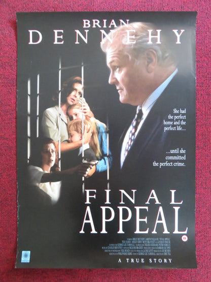 FINAL APPEAL VHS VIDEO POSTER BRIAN DENNEHY JOBETH WILLIAMS 1993 Rendezvous Cinema Movie posters