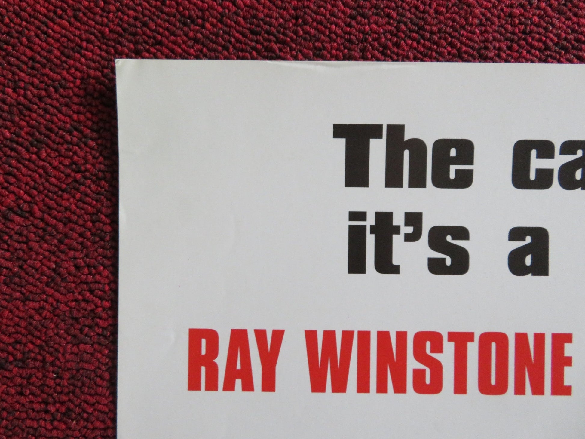 FINAL CUT VHS VIDEO POSTER JUDE LAW RAY WINSTONE 1999 Rendezvous Cinema Movie posters