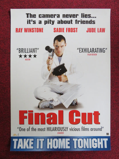FINAL CUT VHS VIDEO POSTER JUDE LAW RAY WINSTONE 1999 Rendezvous Cinema Movie posters