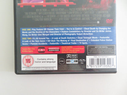 FINAL DESTINATION 3 - 2 DISC THRILL RIDE EDITION (DVD) ELIZABETH 2006 REGION 2 Movie posters