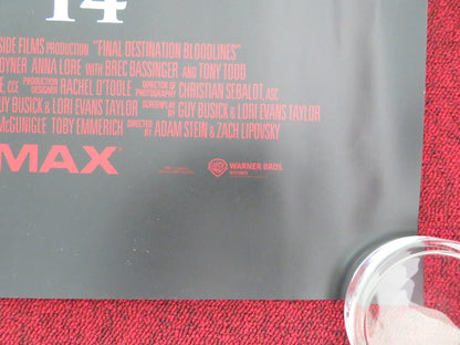 FINAL DESTINATION: BLOODLINES UK QUAD ROLLED POSTER KAITLYN SANTA JUANA 2025 Movie posters