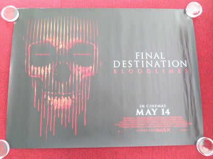 FINAL DESTINATION: BLOODLINES UK QUAD ROLLED POSTER KAITLYN SANTA JUANA 2025 Movie posters