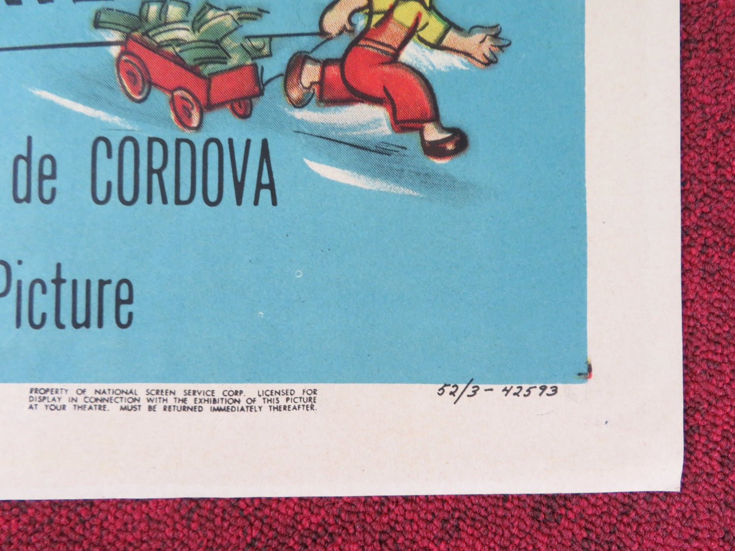 FINDERS KEEPERS FOLDED US ONE SHEET POSTER TOM EWELL JULIE ADAMS 1951 Rendezvous Cinema Movie posters