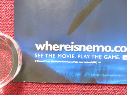 FINDING NEMO - B UK QUAD ROLLED POSTER DISNEY WILLEM DAFOE E. DEGENERES 2003 Rendezvous Cinema Movie posters