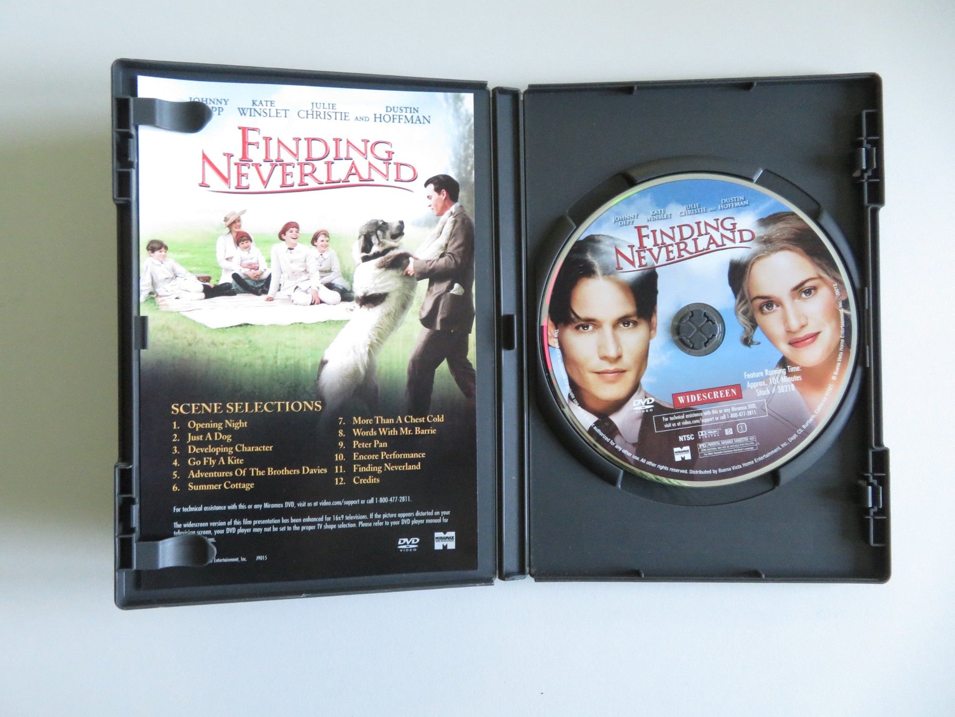 FINDING NEVERLAND (DVD) JOHNNY DEPP KATE WINSLET 2004 REGION 1 - Rendezvous Cinema