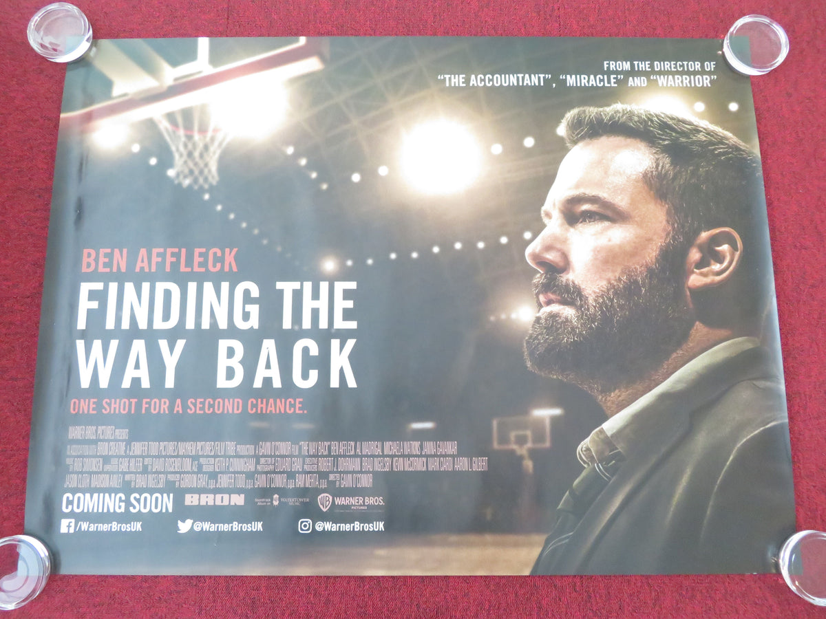 Finding The Way Back UK Quad Rolled Poster Ben Affleck Al Madrigal 2020 Movie posters