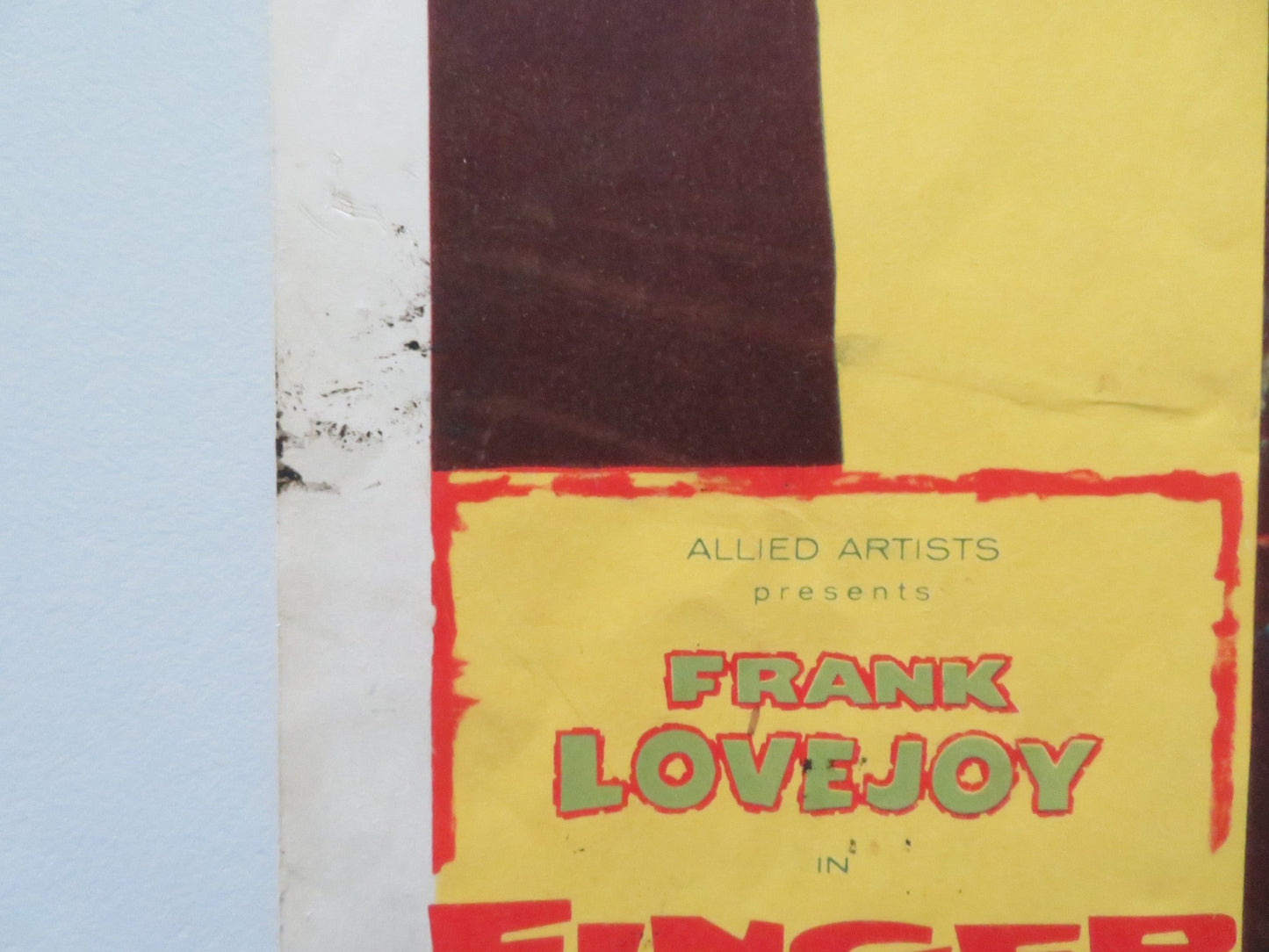 FINGER MAN - D US LOBBY CARD FRANK LOVEJOY FORREST TUCKER 1955 Rendezvous Cinema Movie posters