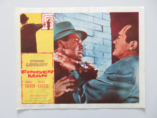 FINGER MAN - E US LOBBY CARD FRANK LOVEJOY FORREST TUCKER 1955 Rendezvous Cinema Movie posters