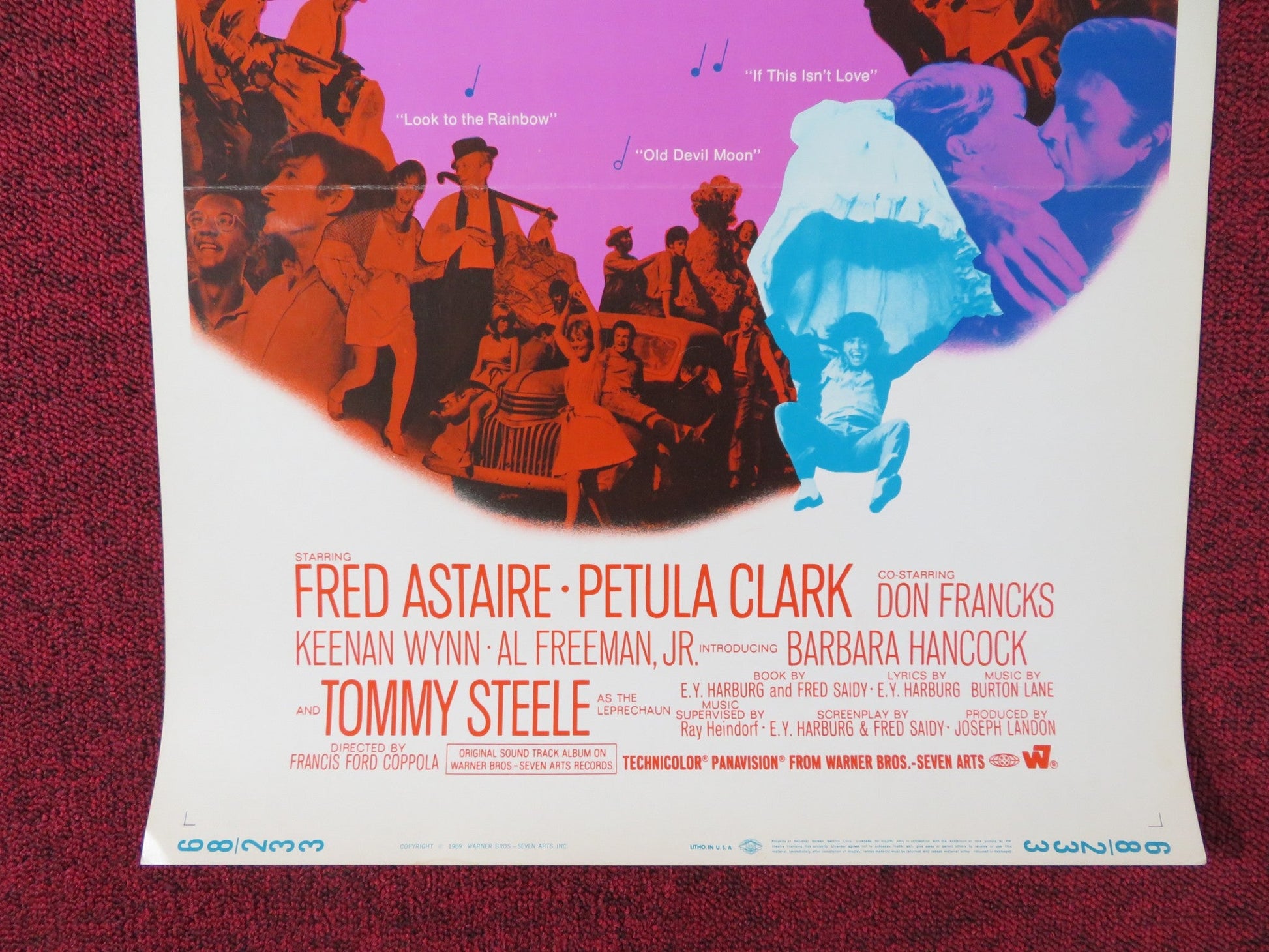 FINIAN'S RAINBOW US INSERT POSTER FRED ASTAIRE PETULA CLARK 1968 Rendezvous Cinema Movie posters
