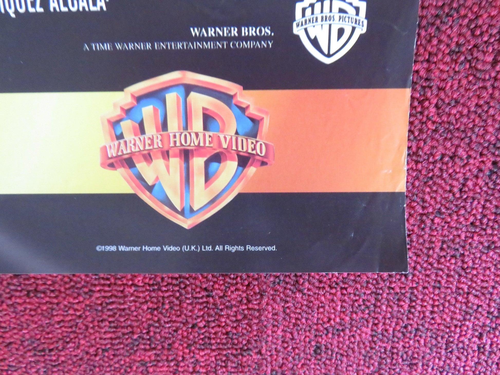 FIRE DOWN BELOW VHS VIDEO POSTER STEVEN SEAGAL MARG HELGENBERGER 1998 Rendezvous Cinema Movie posters