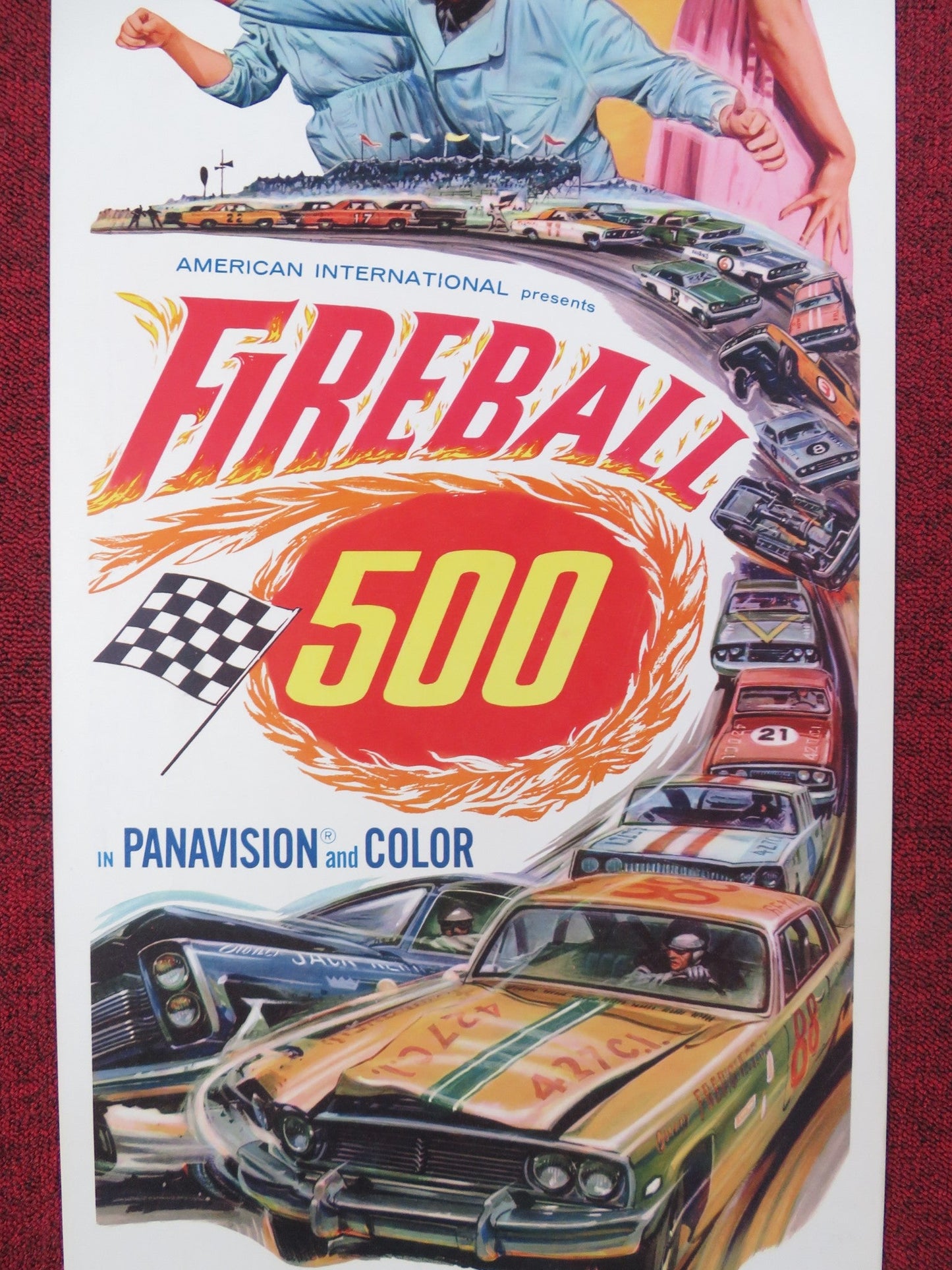 FIREBALL 500 US INSERT POSTER FRANKIE AVALON ANNETTE FUNICELLO 1966 Rendezvous Cinema Movie posters